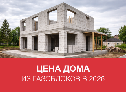 Сколько стоит дом из газоблоков в 2026 году в Твери и регионах РФ